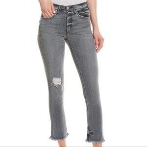 McGuire Denim Womens Sz 30 Crop Flare Jeans Raw Hem Ankle Cropped Valetta Rialto